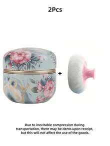 1 Bộ hộp phấn phủ dạng bột 80g kèm bông phấn (Không bao gồm phấn), Thích hợp dùng khi tắm và du lịch, kèm bông phấn và hộp phấn, Quà tặng Giáng sinh, Ngày lễ, Halloween, Ngày Valentine, Eid, Ngày của Mẹ, Hướng dẫn chọn quà ngày lễ - Nhiều màu - Xem 10