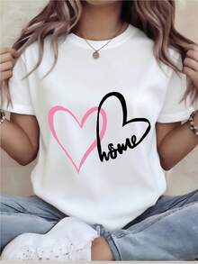 Talla Grande - Talla Grande - Camiseta Oversize - Camiseta Gráfica Divertida para Mujer - Top de Manga Corta y Cuello Redondo de Corte Relajado, Lavable a Máquina para Comodidad Durante Todo el Año, Uso Diario; Corte Relajado; Estampado Duradero, Ideal para Regalos Navideños - Blanco - Ver 7