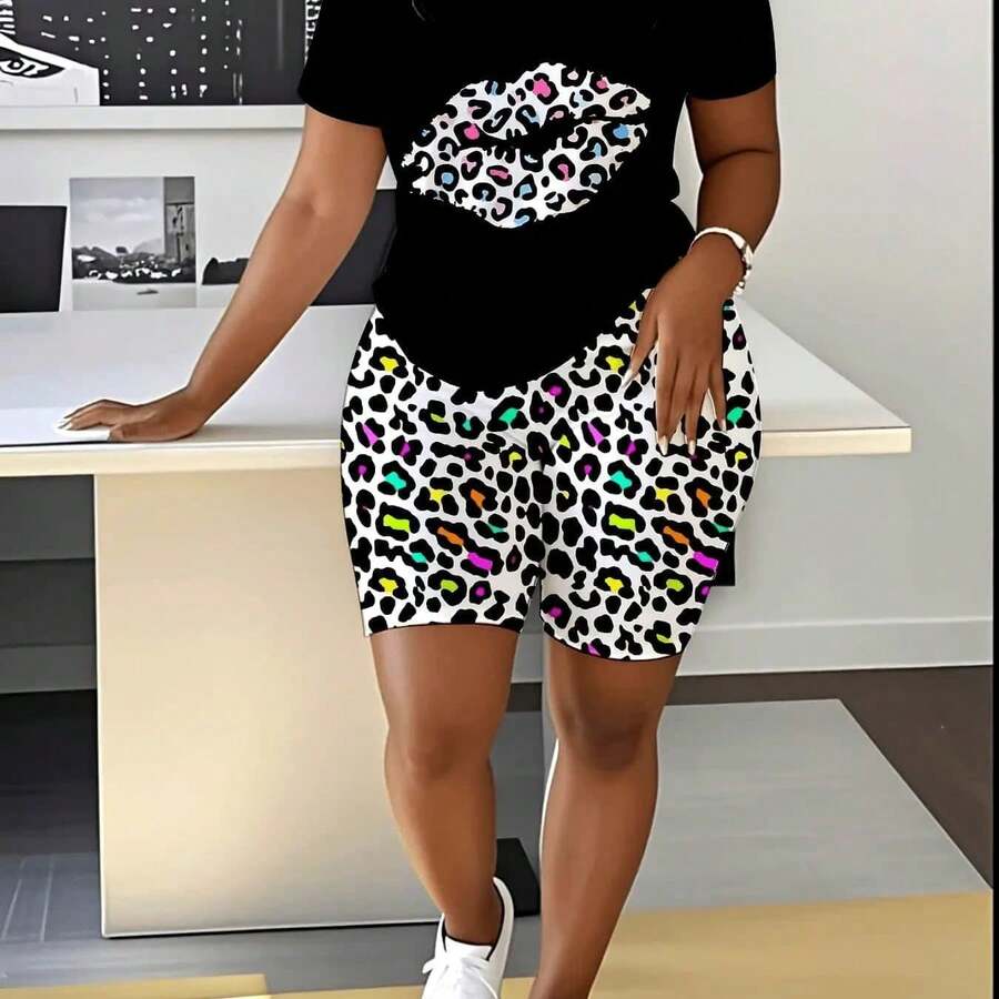 Women's T-Shirt With Tooth And Toothpaste Print, Short Sleeve - Black - View 1