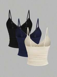 Sweetro Conjunto de múltiples piezas con volantes y encaje sexy estilo Y2K - Multicolor 2 - Ver 2
