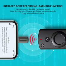 Controlador remoto inteligente por infrarrojos con emisor tipo C, con aplicación móvil para control de teléfono, mini adaptador para smartphone, TV, dispositivos de aire acondicionado - Ver 7
