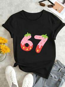 Women T-Shirts - Black - View 1