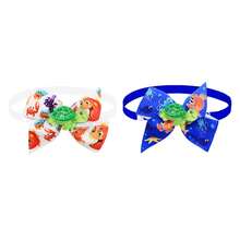 2/10PCS Ocean Wind Satin Fabric Pet Tie, Adjustable Decoration, Turtle/Dolphin/Clownfish/Whale/Slippers/Devil Fish/Fish Bones/Jellyfish Multiple Pattern Accessories Decoration Matching, Pet Decoration Supplies, Universal For Cats And Dogs, Cat And Dog Summer Travel Party Holiday Decoration Collar, Perfect Summer Pet Decoration Gift! - Multicolor - View 9