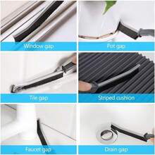 4 In 1 Cleaning Brush Set Home Kitchen Multi-Purpose Household Cleaning Tools With Brush, Window Glass Wiper, Sticky Lint Roller Long Handle Brush Bathroom, Tiles, Kitchen Surfaces - Mặc định - Xem 2