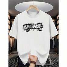 Summer Fashion Pattern Short Sleeve T-Shirt - 白色 - 查看 8