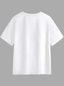 Customized T-Shirt. Customized Women's Top. Personalize, Etc.), Then Add Text, Choose Your Favorite Color And Font Sports - White - View 3