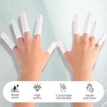 Disposable Medium Latex Finger Cots, Finger Protector Sleeves For Thumb And Finger Tips, Approx 210 Pieces - 1 - View 7