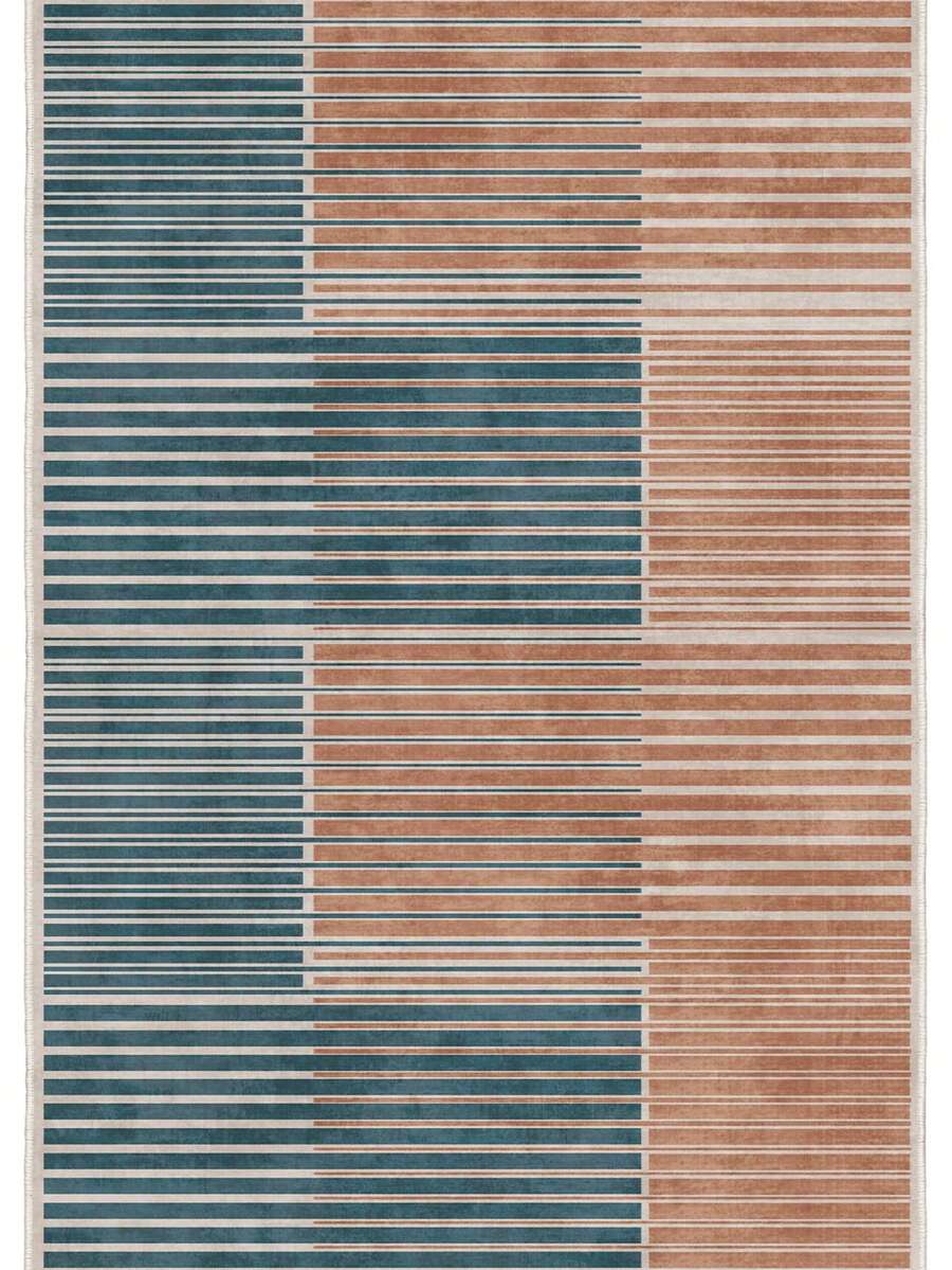 Modern Round Washable Non-Slip Area Rug – Thin Soft Living Room Carpet, Kitchen Rug & Runner, Home Decor Rug