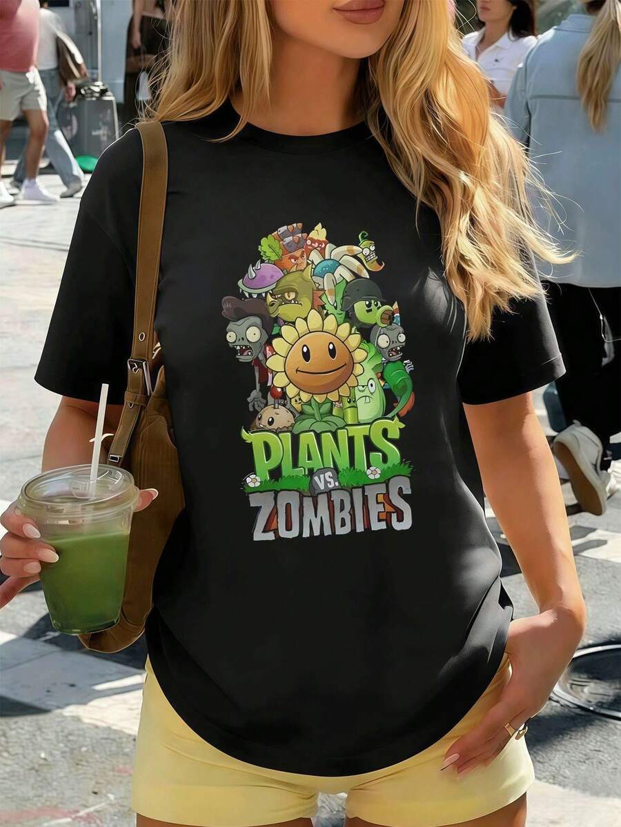 Women T-Shirts - Black - View 1