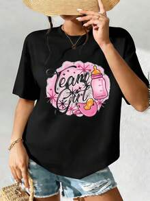 Women T-Shirts - Black - View 2