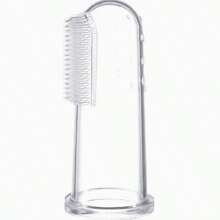 Bộ đồ dùng cho thú cưng 2 món: Bát du lịch gấp gọn có kẹp + Bàn chải đánh răng silicon mềm mại, dụng cụ vệ sinh răng miệng nhẹ nhàng cho chó con và mèo con. - Xem 2