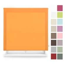 KIWI Tenda a rullo traslucida su misura di colore arancione, disponibile nelle misure da 60 a 180 cm di larghezza e da 175 a 250 cm di altezza, facile da installare grazie al tubo da 28 mm. - Arancione - Visualizzare 4