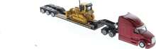 Diecast Masters 1_87 Peterbilt 579 UltraLoft Tandem Tractor With Lowboy Trailer &Amp; Caterpillar D5M Dozer 84419 - trắng - Xem 8