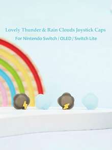 GeekShare Bộ 4 nút bấm thiết kế hình đám mây, tương thích với Switch 2017/OLED/Switch Lite - Xem 1