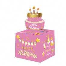 Scatola regalo per soldi per compleanno, scatola portasoldi estraibile, include adesivi fai-da-te e biglietto di auguri. Adatto a tutte le età, scatola regalo sorpresa per soldi, adatta a donne, ragazze, bambini e adulti (rosa) - Visualizzare 2