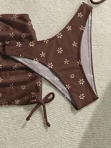 Conjunto de traje de baño de vacaciones para mujer, conjunto de vacaciones de verano para mujer, conjunto de playa para mujer - Multicolor 10 - Ver 4