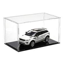 Acrylic Display Case With Black Base - Dustproof Transparent Display Cabinet Suitable For Collectibles, Action Figures, Models And Toys - Easy To Assemble Storage Box - Black - View 5