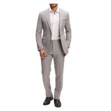 Men's Suit In Polyviscose PV For Weddings - Medium Gray - View 1