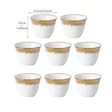 1pc, 6pcs, 8pcs, 12pcs Ceramic Cups For Kitchen, Dining Room, Living Room, Gifts, Coffee Cups, Tea Cups, Suitable For Tea, Coffee, Milk, Fruit Juice, Weddings, Banquets, Gifting, Birthdays - Multicolor - View 6