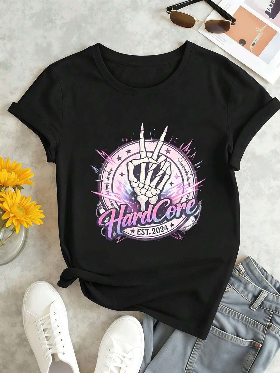 Women T-Shirts - Black - View 1