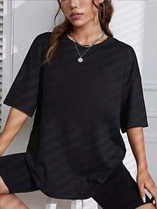 Women T-Shirts - Black - View 2