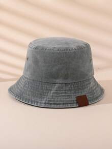 1pc Vintage Distressed Kids Bucket Hat With Brooklyn Label Design, Breathable Sun Protection Hat For Boys And Girls - 1PC - View 28