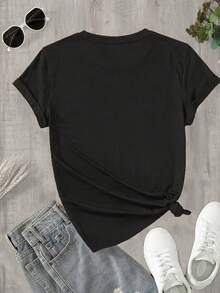 Women T-Shirts - Black - View 5