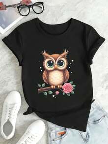 Women T-Shirts - Black - View 2