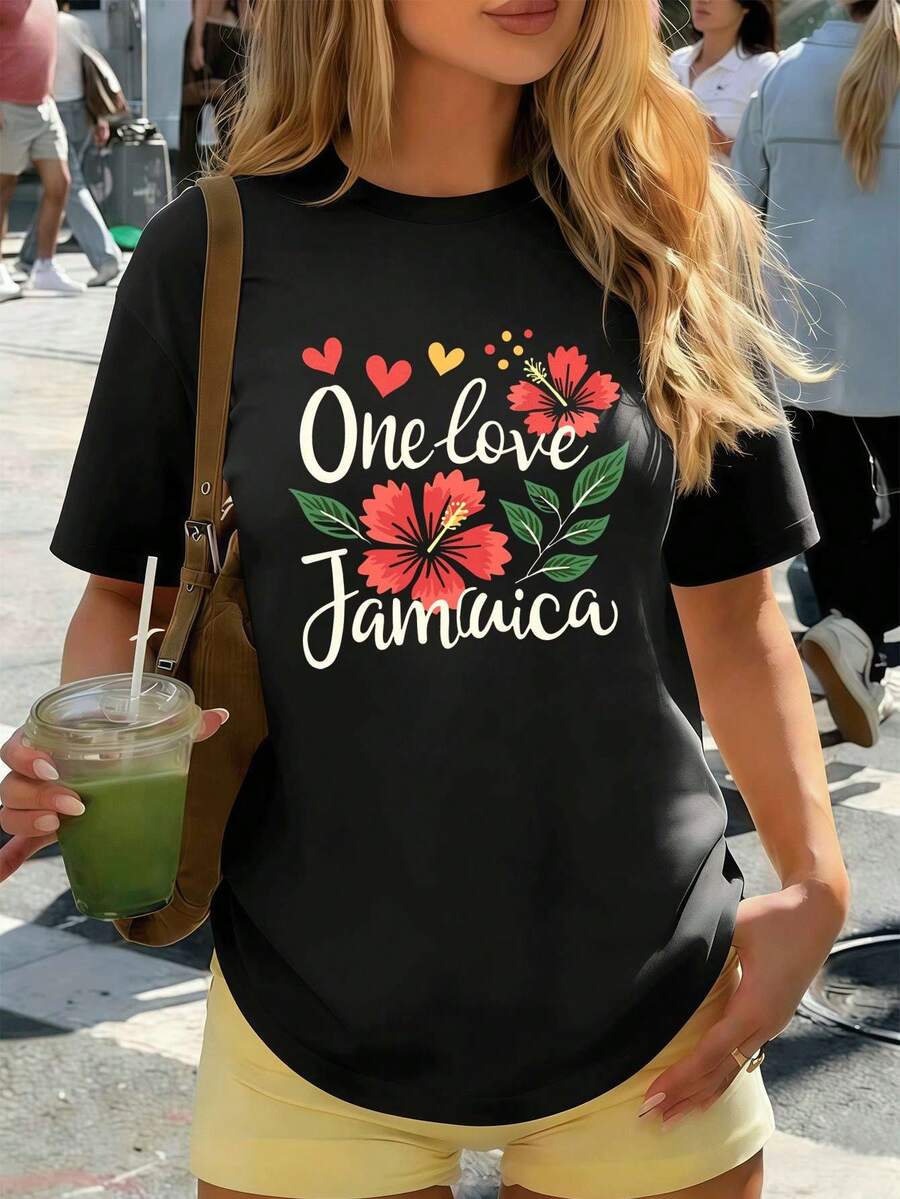 Dam-T-shirts - Svart - Visa 1