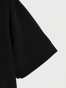 Camiseta Negra de Talla Grande para Mujer - Estampado con la Frase "But Did You Die" - Cuello en V - Estilo Casual Holgado - Adecuada para Ocasiones Diarias y Formales - Camiseta de Moda Lavable a Máquina, Ajuste Cómodo, Diseño, Tela Suave, Imprescindible para Entusiastas de la Moda. - Negro - Ver 4