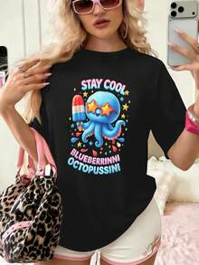 Women T-Shirts - Black - View 1