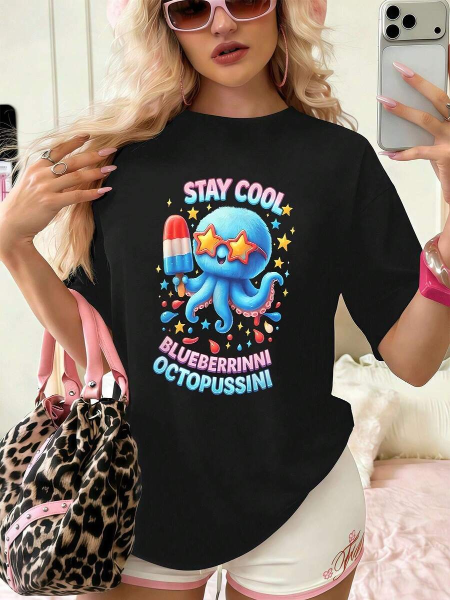 Women T-Shirts - Black - View 1