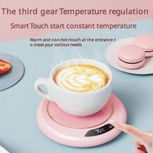 SOKANY Smart Insulated Cup Warmer Pad, USB Powered, Portable, 3-Level Temperature Control (55-75℃), One-Touch Start, 8-Hour Auto Shut-Off, Worry-Free Use, Home & Office Desk Cup Heating Gadget - Multicolor - View 7