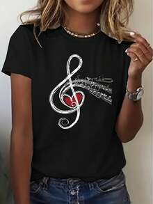 Women T-Shirts - Black - View 1