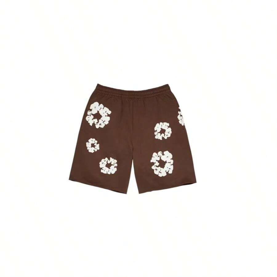 Denim Tears Cotton Wreath Sweatshorts Dark Brown - 彩色 - 查看 1