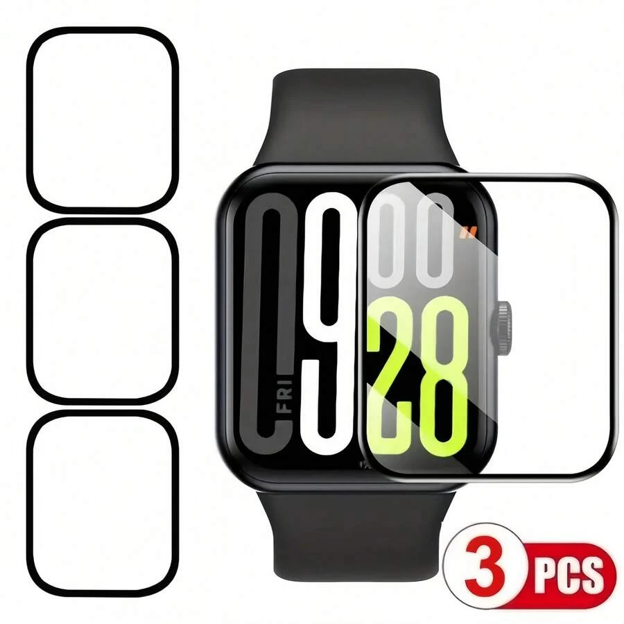3pcs High-Quality Composite Material Screen Protector, Compatible With Xiaomi Watch6/5 Active/5 Lite - Fashionable Design, 3D Curved Edge Full Coverage, Smooth Surface, (Non-Glass), Ideal Choice For Tech Enthusiasts.