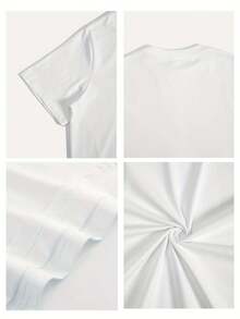 Summer New Arrival Sweet Bow Strawberry Print White Cotton Casual Short Sleeve T-shirt Women's Fitted Short-Sleeve Tee with Fun Graphics, Perfect for Everyday & Casual Work Looks - Blanco - Ver 5