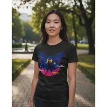 Under The Radar Versatile For All Seasons | Breathable Black Cotton T-Shirt Anime T-Shirt # Is Comfortable And Soft Against The Skin, The First Choice For Everyday Wear.-Vintage Street Style Unisex Loose Cotton Short Sleeve Crew Neck T-Shirt - 黑色 - 查看 7