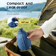 2026 Model Portable Pet Water Bottle - Mini Edition For Walks: A Pet Water Dispenser With A Foldable Drinking Bowl. Leak-Proof Design, Ideal For Outdoor Hiking And Travel; A Portable Hydration Container For Cats, Dogs, Rabbits, And Small Animals. - Blue - View 5