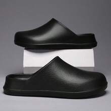 Dép lê EVA unisex, nhẹ, thoải mái, chống bẩn, thích hợp cho nhà bếp/vườn/nhà. - màu đen - Xem 9