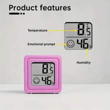 Precise Instant Temperature & Humidity Meter, Indoor Home Digital Thermometer, Car Temperature Humidity Tester, Compact & Practical, Household Accurate Temperature & Humidity Monitoring, Electronic Display, Climate Control Gadget, Digital Display, Portable Device, Precise Measurement, Reliable Performance, Weather Station, Climate Measurement Instrument - A - View 4