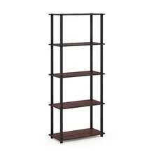 Furinno Turn-N-Tube Estante Multiusos de 5 Niveles, , Cereza Oscura con Negro - Cereza oscuro/ Negro - Ver 6