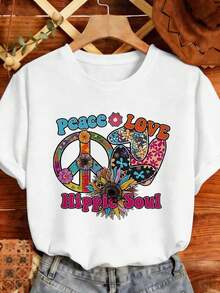 Dam-T-shirts - Vitt - Visa 2