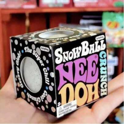 NeeDoh 2026 ลูกบอลหิมะยอดนิยมคลายเครียดช้า, ของเล่น Fidget ยืดหยุ่นบีบคลายความวิตกกังวล, ของเล่นบีบนุ่มสำหรับผู้ใหญ่, ผ่อนคลายประจำวันและของขวัญกลางแจ้ง (สีสุ่ม)