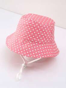 1pc Bohemian Floral Pattern Kids Bucket Hat, With Adjustable Chin Strap, Breathable Sun Protection, Suitable For Toddlers - 1PC - View 6