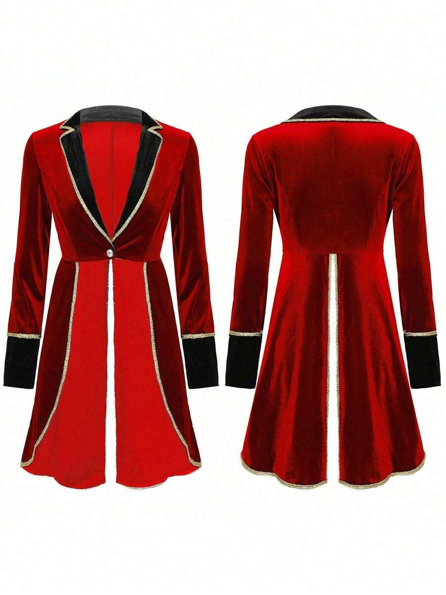 Cosplay Clothing - 2022 New Lapel Tuxedo, Red - View 1