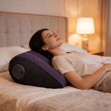 1pc Portable Multifunctional Inflatable Triangular Pillow With Integrated Press-To-Inflate Design, Adjustable Support For Side Sleeping, Lying Down, And Sitting, Ideal Comfortable Companion For Home, Office, And Travel - A - View 10