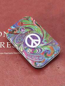 1pc Vintage Style Creative Printed Pattern Cigarette Case, Portable Carry-On Cigarette Box, Suitable For Commuting, Shopping, Vacation - Multicolor - View 2
