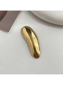 1 pieza Broche metálico brillante minimalista para mujer, accesorio de alta gama a la moda para decorar vestidos y chaquetas - Multicolor - Ver 8