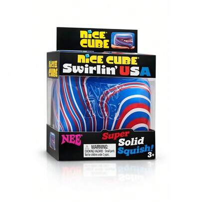 NEED0H Swirlin USA Squishy Toys - Elastic Squeezable Fidgets, Finger Play Toys, Sensory Aids, Decompression Tools, And Relaxation Ornaments. Ideal For Fingertip Play And Stress Relief; Perfect As Holiday Party Favors Or Daily Gift Bag Fillers.